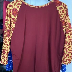 Lularoe randy baseball tee